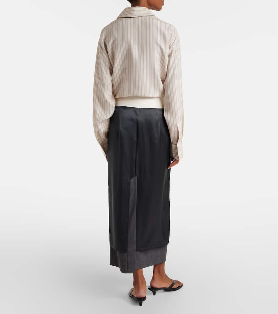 Róhe Wool pencil skirt