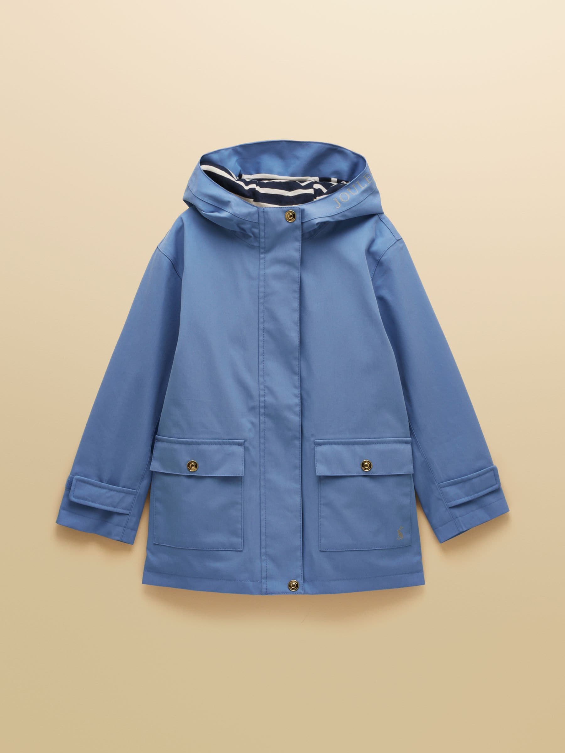 Kids' Port-Mini Blue Waterproof Raincoat With Hood