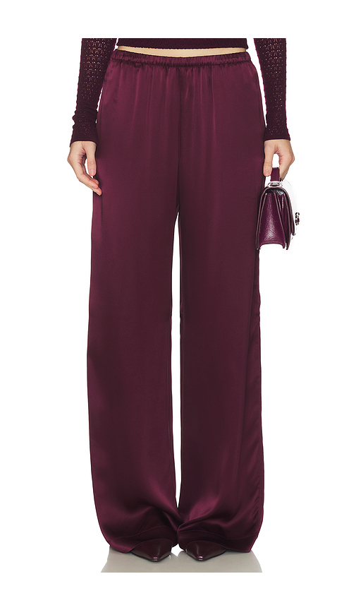 SABLYN Lexi Lower Rise Relaxed Pant in Purple. L. Also in