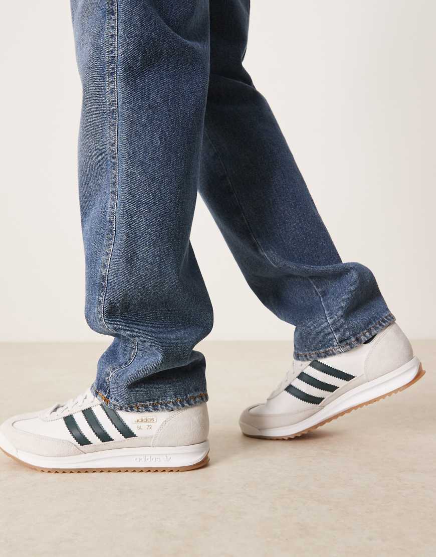 SL 72 RS trainers in white and dark green