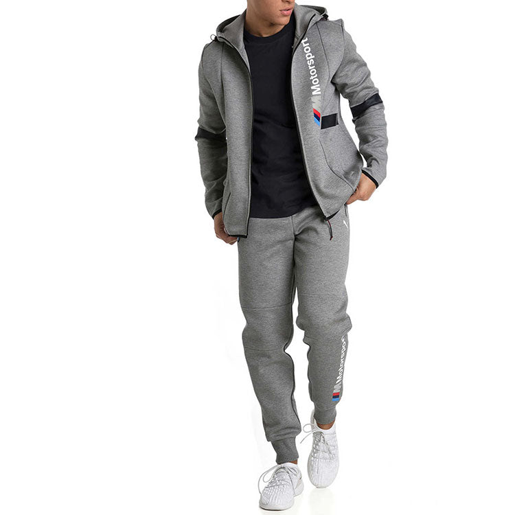 X BMW Motorsport Hooded Sweat Jacket 'Grey'