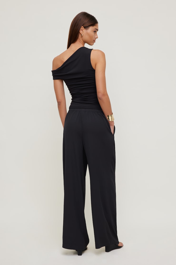 Sculpt Off Shoulder Top - Black - Women Clothing