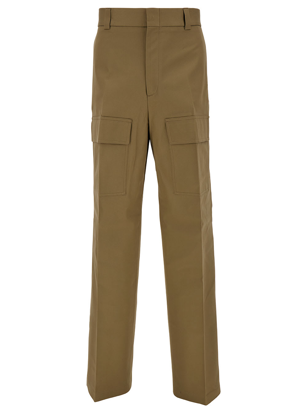Wide-leg Cargo Trousers