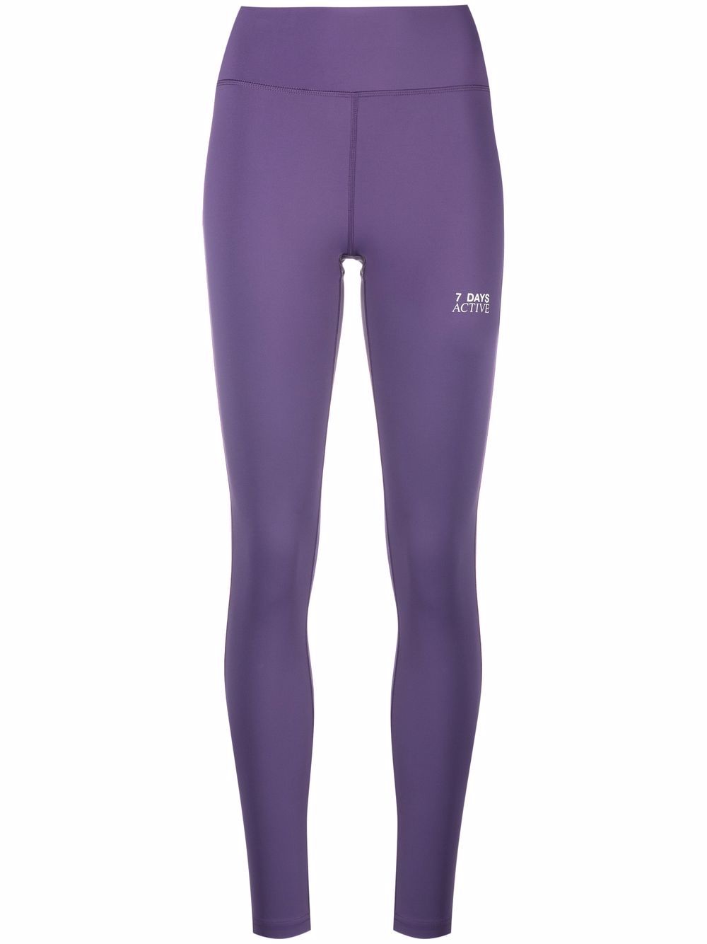 Logo-print leggings - Purple