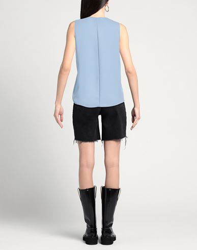 Woman Top Light blue Size 6 Polyester