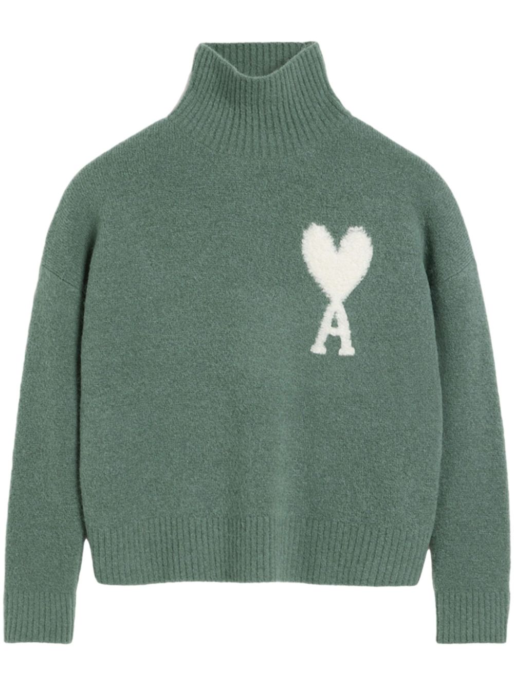 Ami de Coeur funnel neck sweatshirt - Green