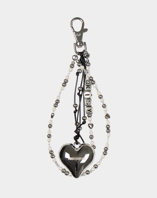 KISY Initial Heart Key Ring