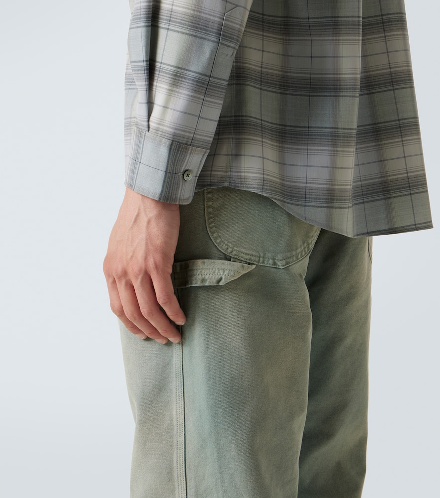 Checked wool shirt
