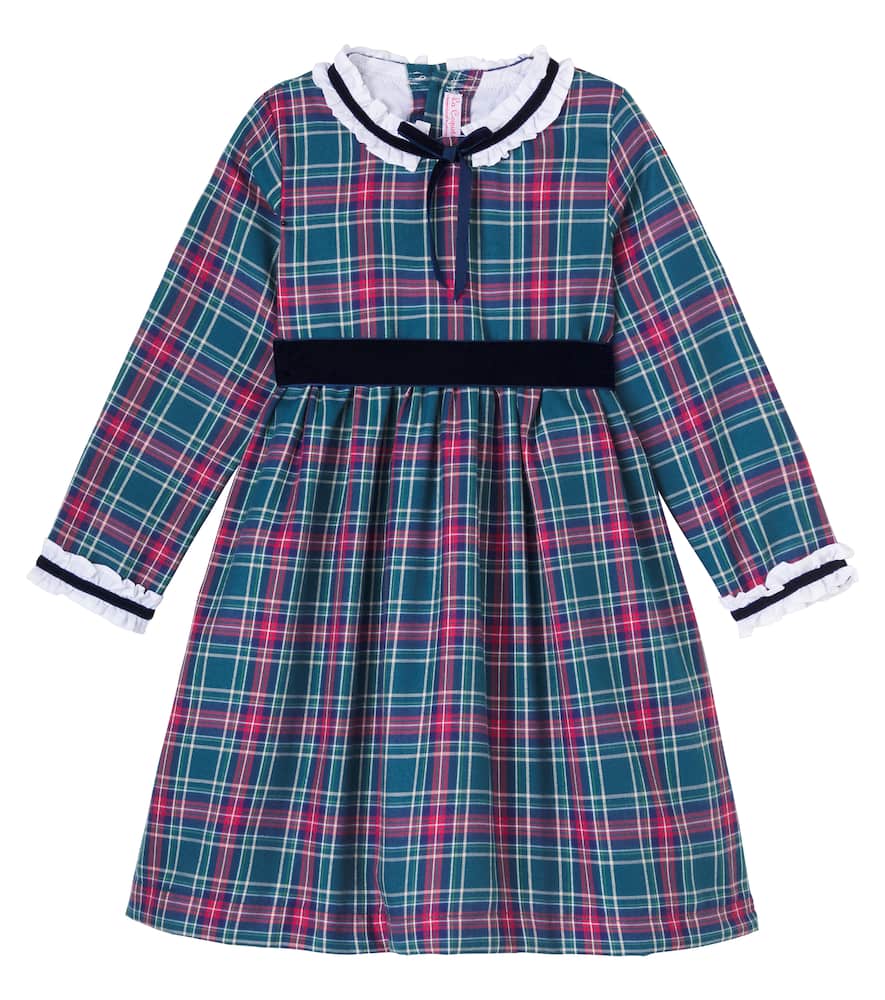 Clarisa tartan cotton-blend dress