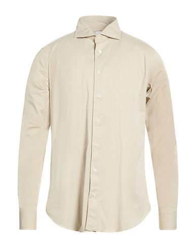 Man Shirt Beige Size 15 Cotton