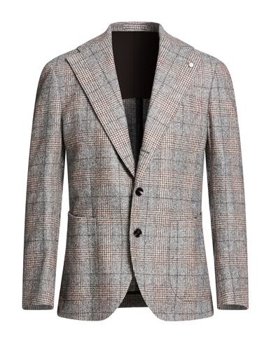 Man Blazer Grey Size 38 Alpaca wool, Cotton, Polyamide