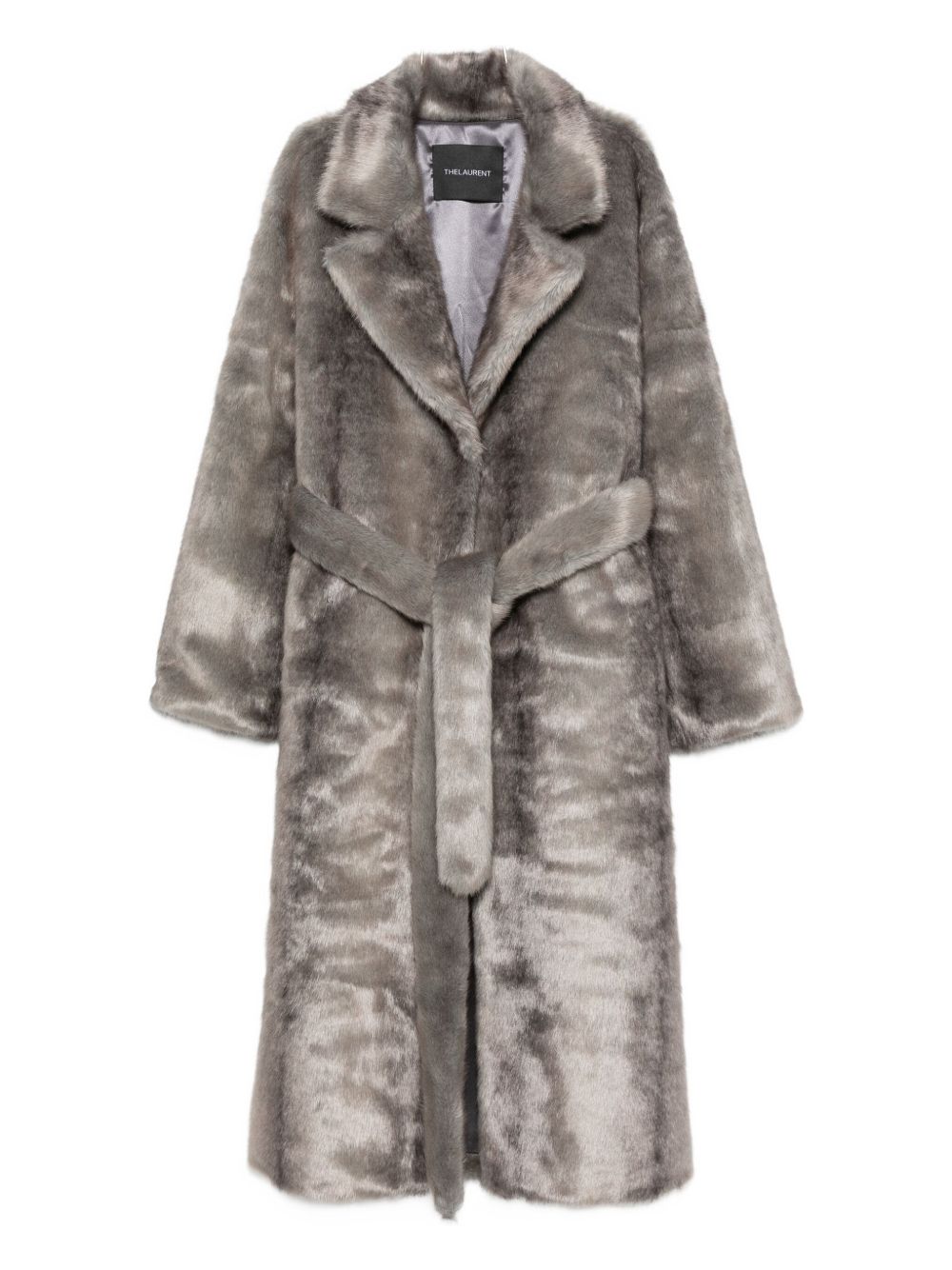 Faux Fur Coat — Grey