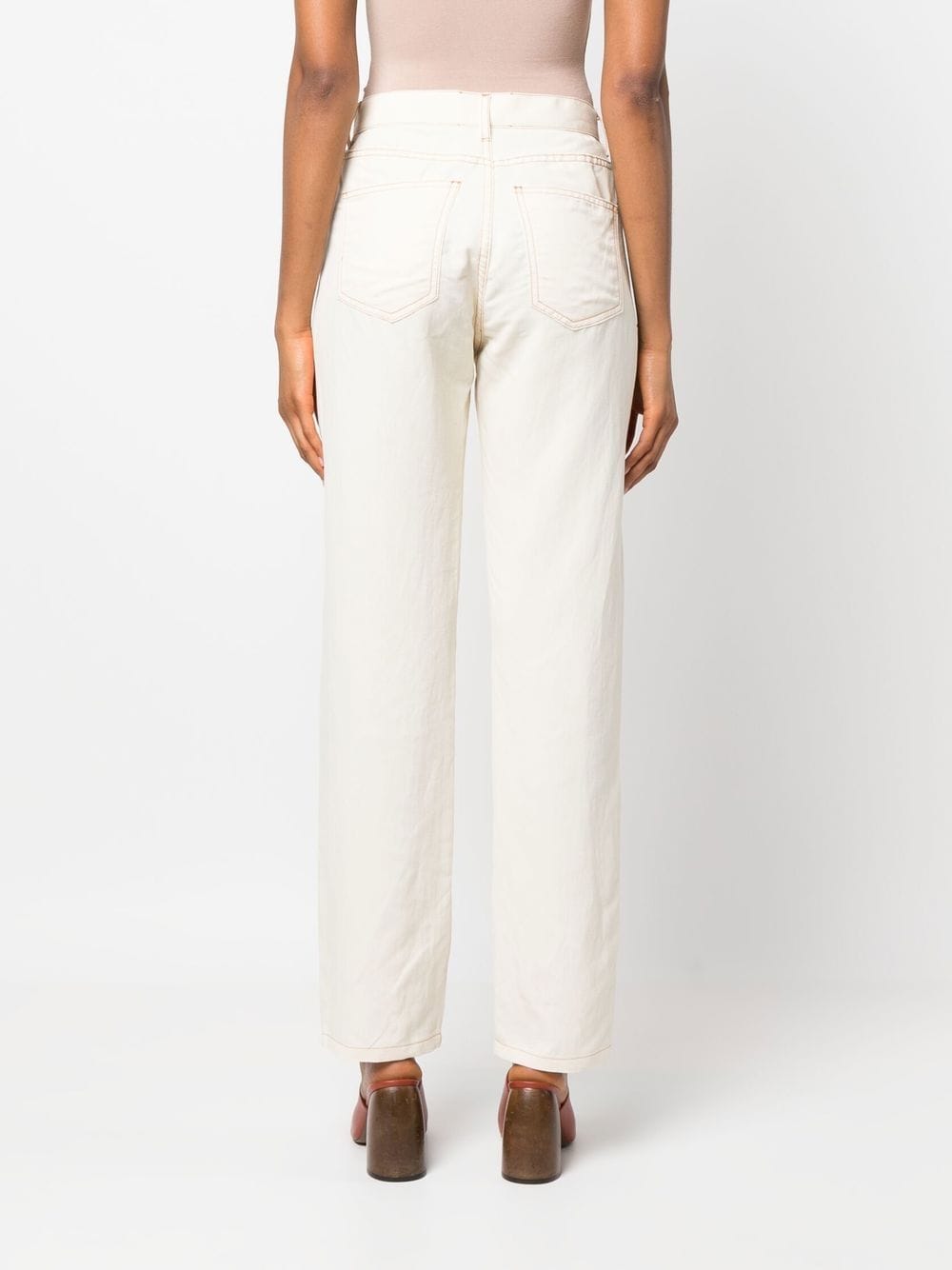 Pantalon de jambe droite du patrimoine Giuliva avec cinq poche