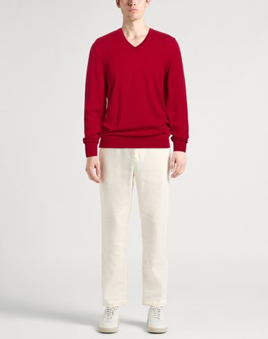 Man Sweater Red Size 48 Cashmere
