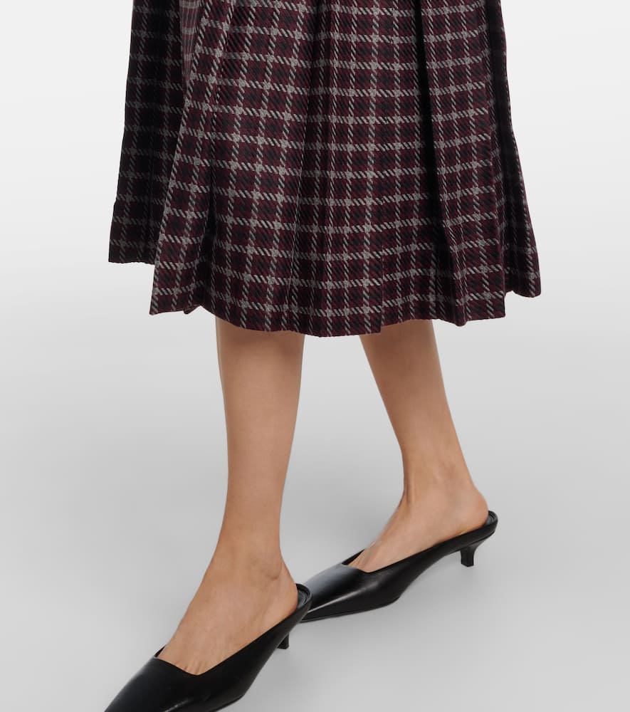 Chaney houndstooth wool-blend midi dress