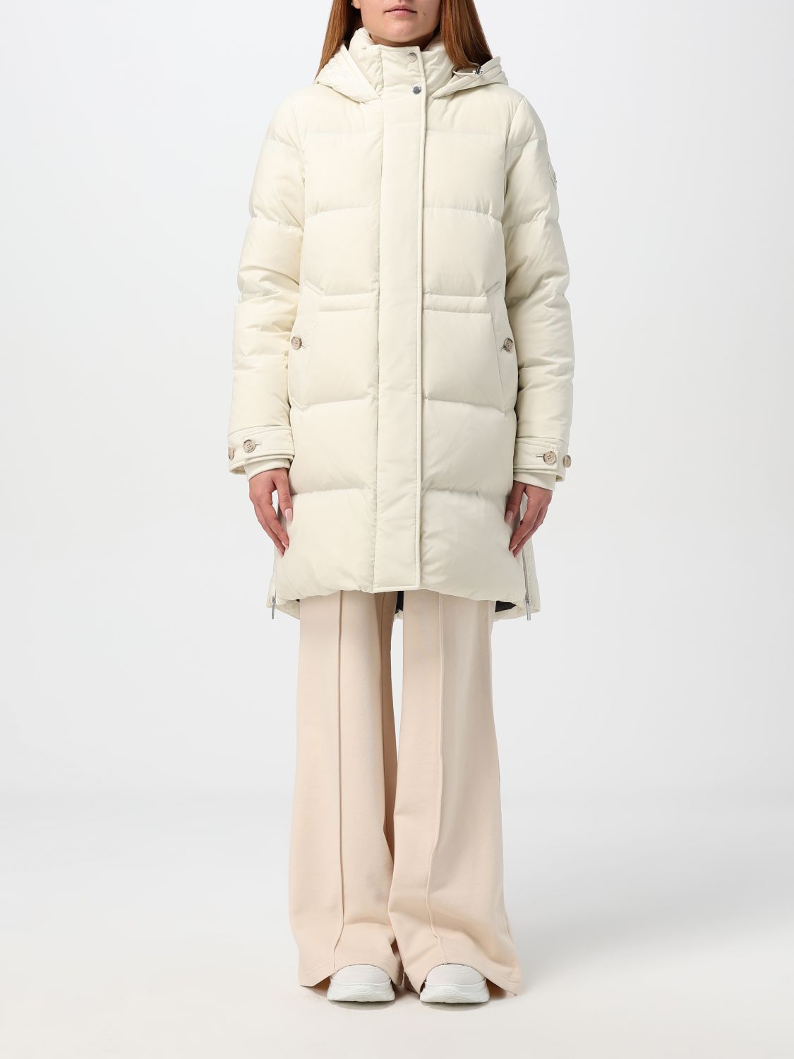 Coat Woman color Cream