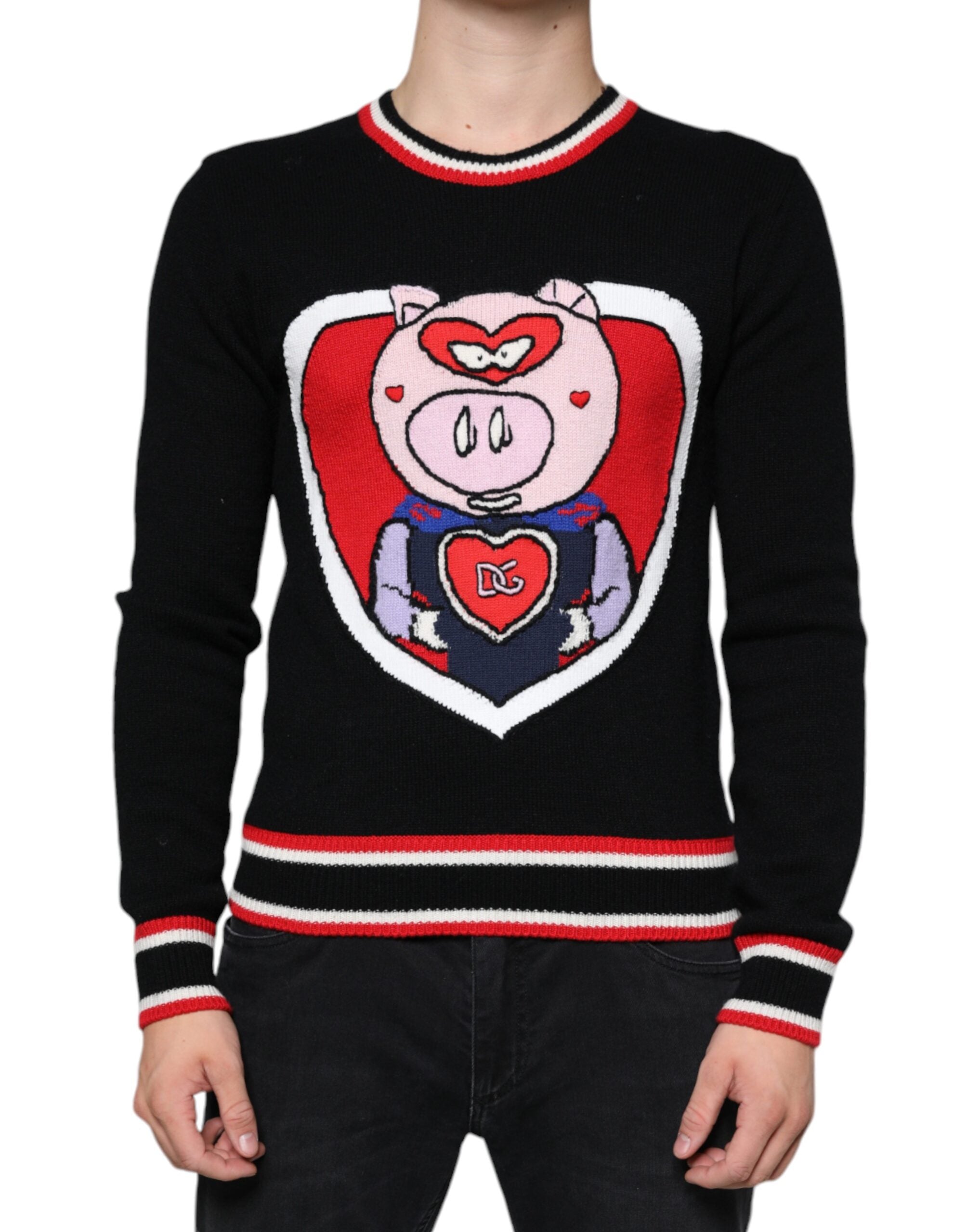 Cashmere Pig of the Year Sweater — Black