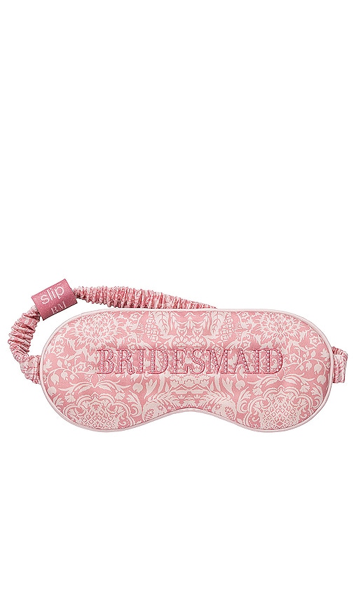 Slip Bridesmaid Pure Silk Sleep Mask Bridal Collection in Pink