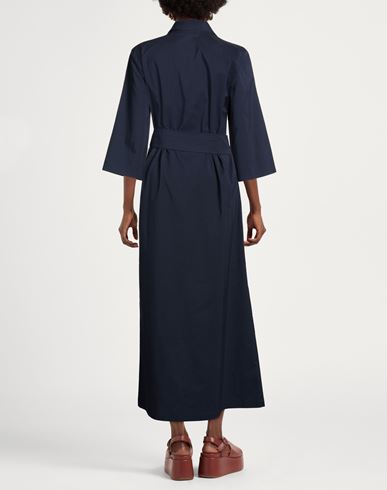 Woman Maxi dress Navy Size S Polyamide, Elastane