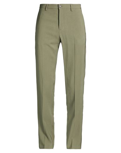 Man Pants Sage green Size 32 Viscose, Polyester