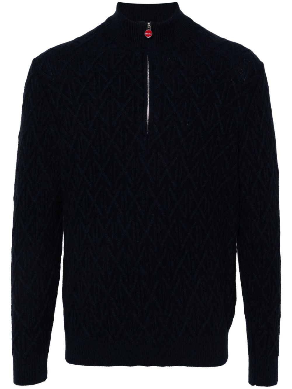 3D-knit sweater - Blue