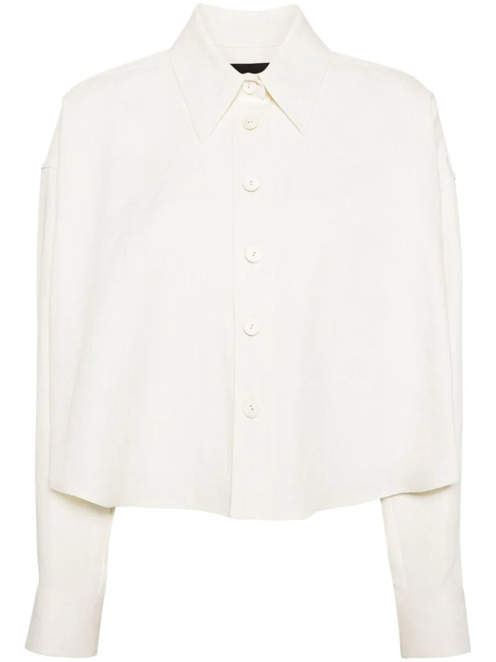 Linen Blend Shirt — White