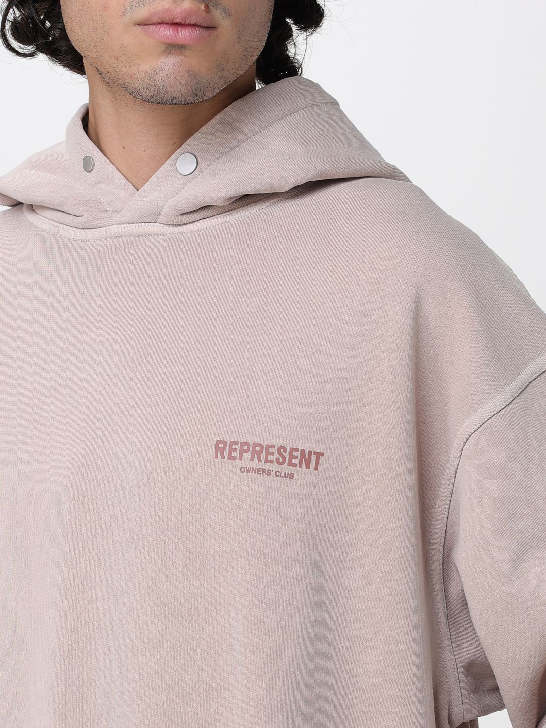 Sweatshirt Men color Beige