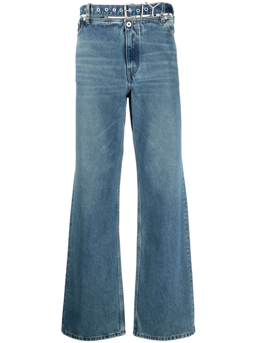Evergreen mid-rise wide-leg jeans - Blue