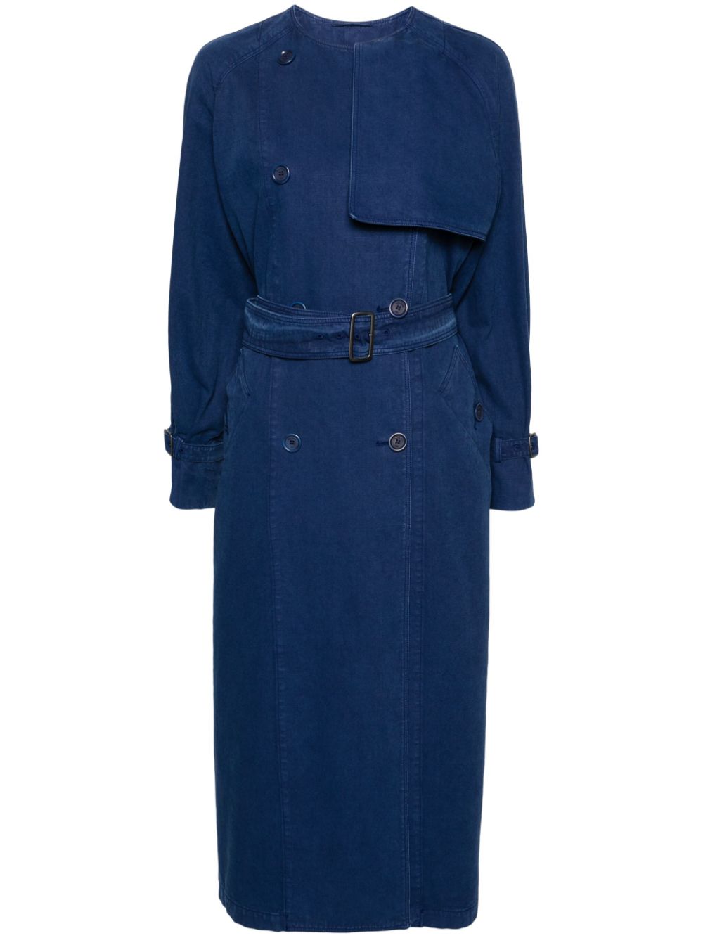 Calao canvas trench coat - Blue