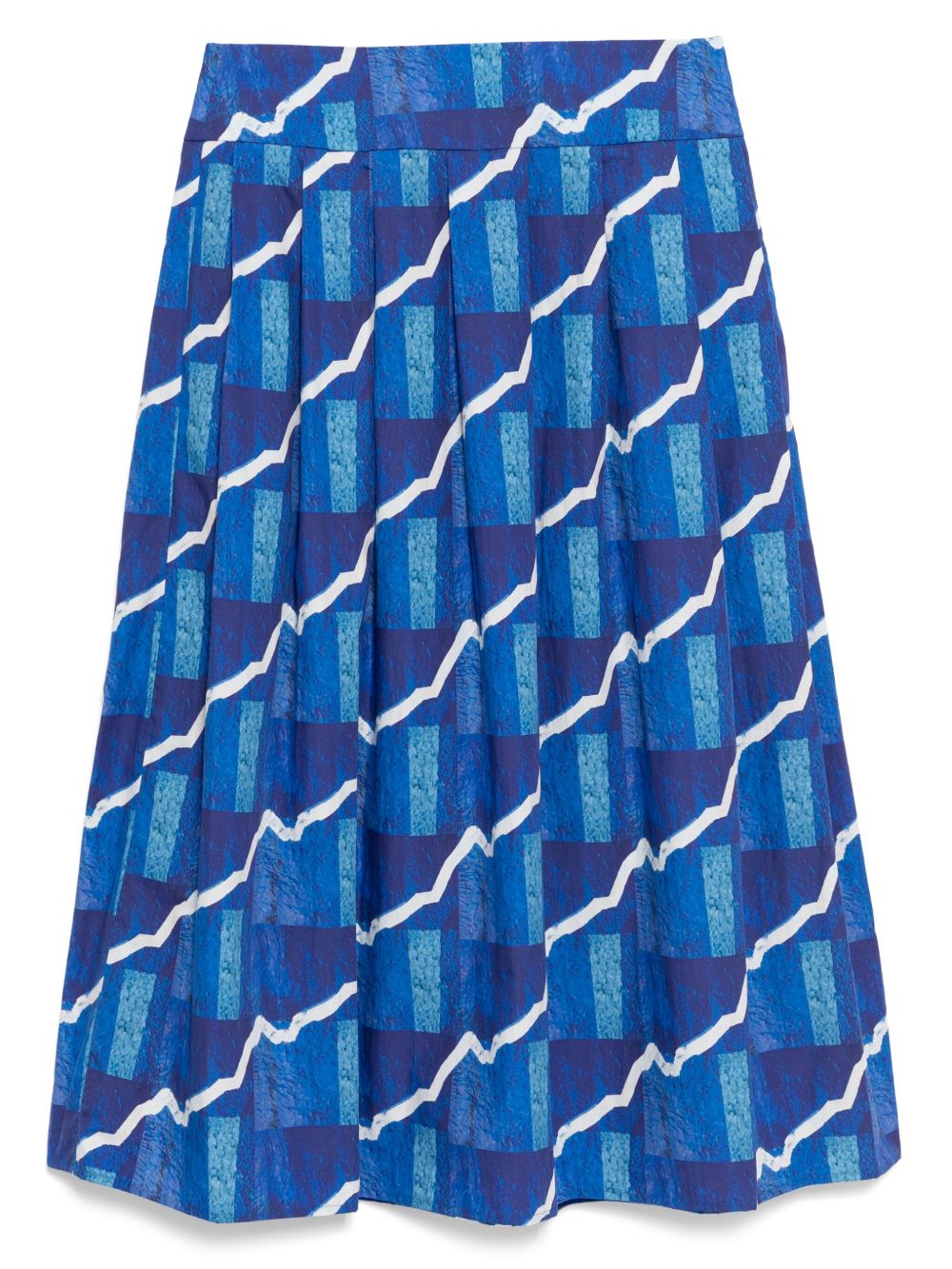 Graphic-print skirt - Blue