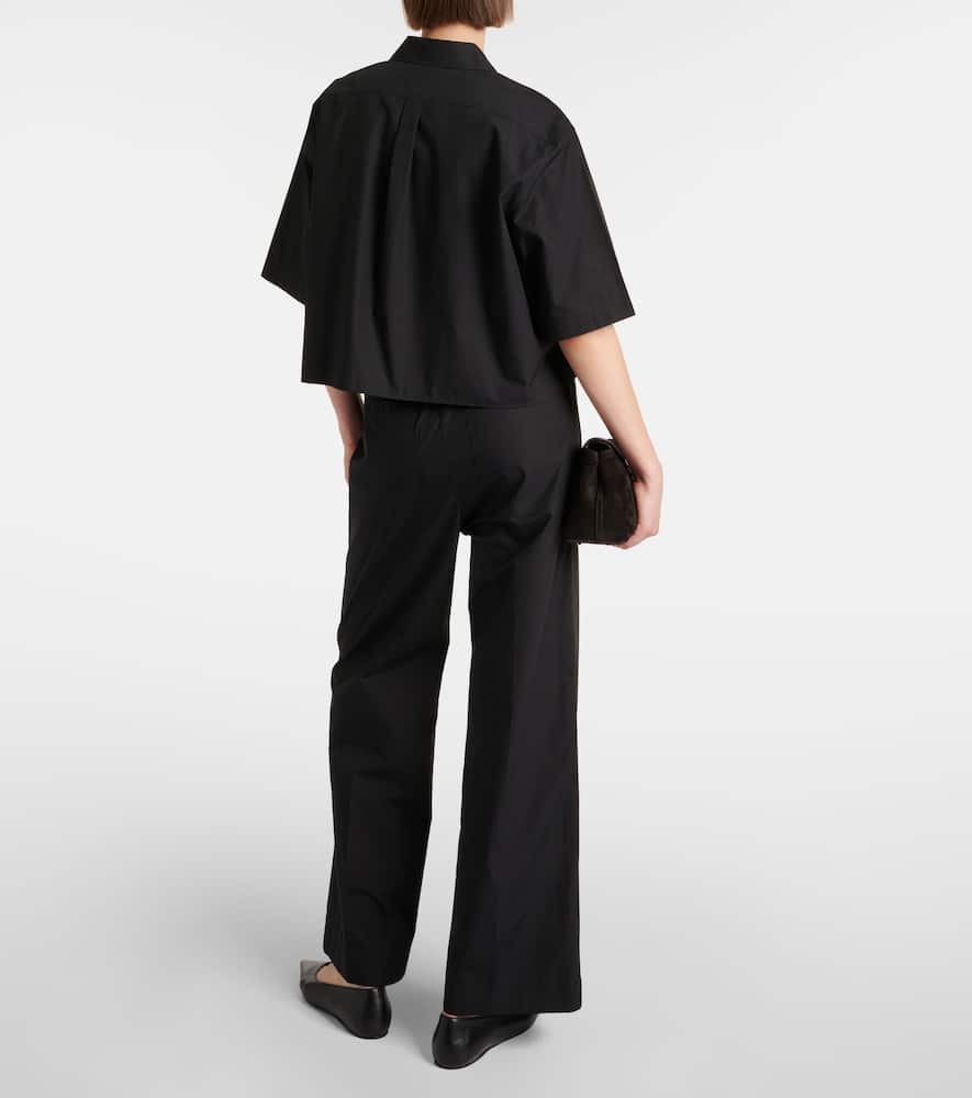 Toteme Cropped cotton shirt