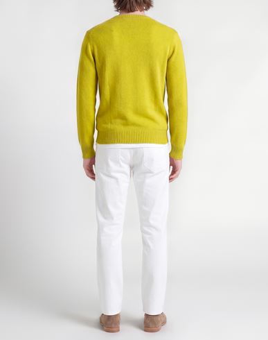Man Sweater Lime green Size 36 Merino Wool, Cashmere