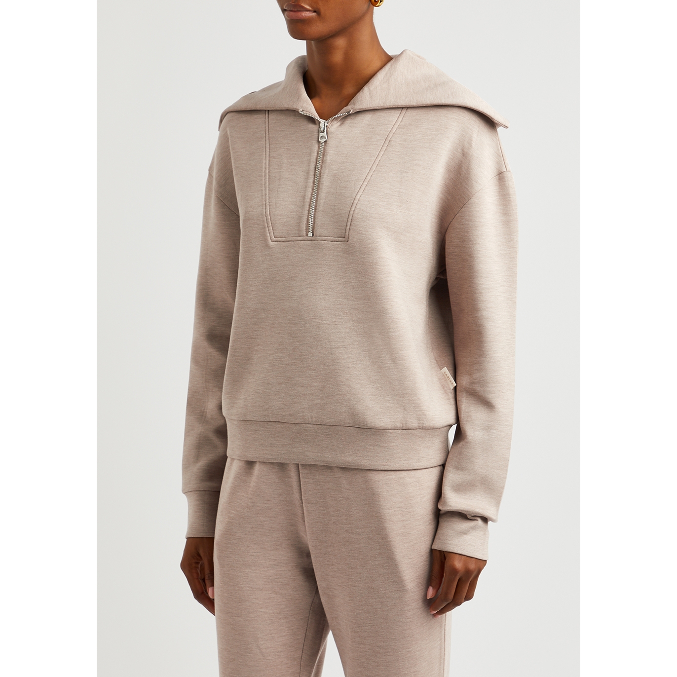 Yates Half-zip Stretch-jersey Sweatshirt