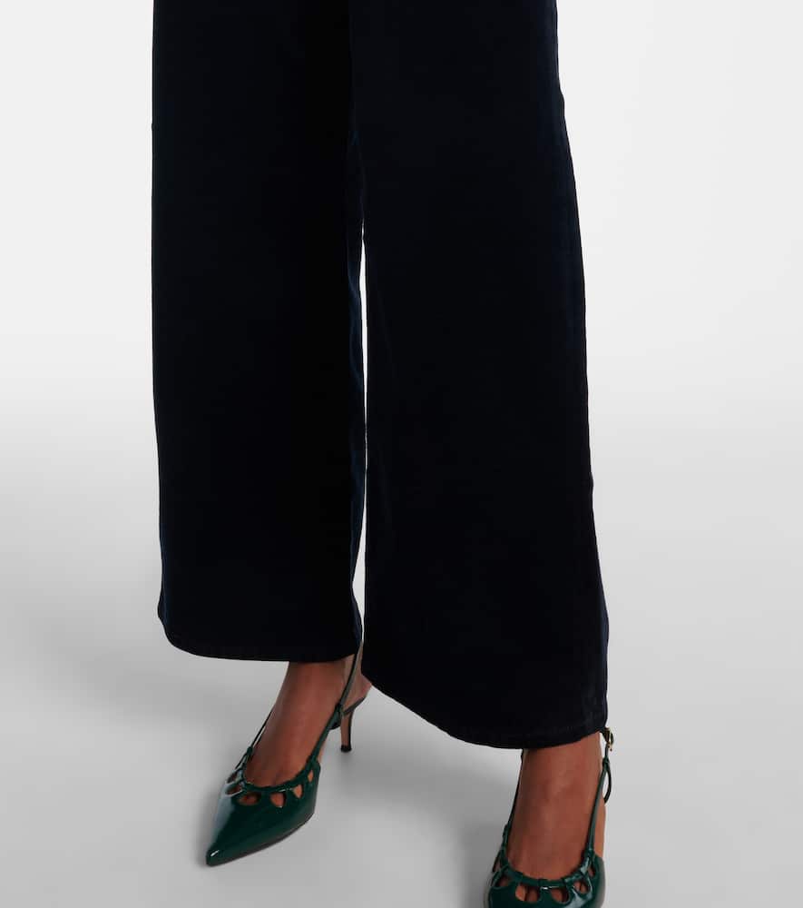 Le Slim Palazzo high-rise wide-leg jeans