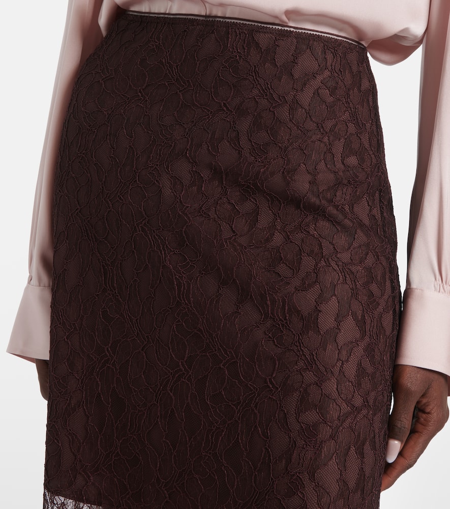 Lace midi skirt
