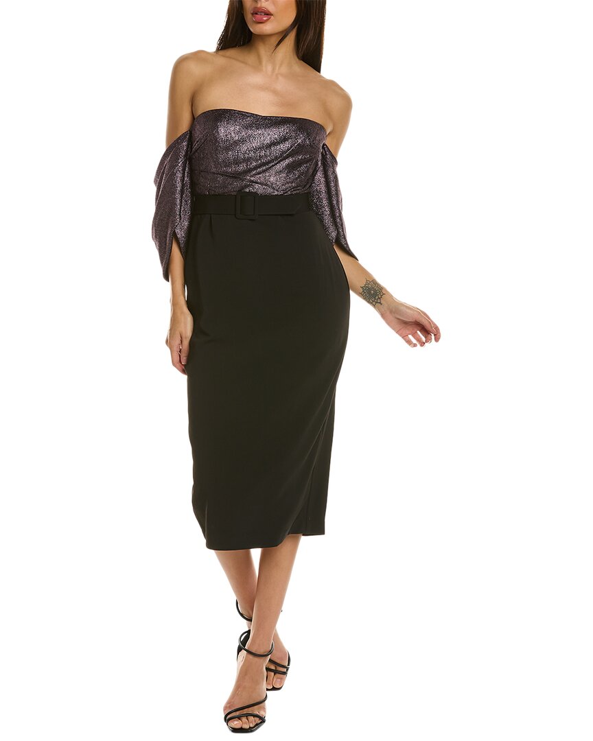 Foiled Midi Dress