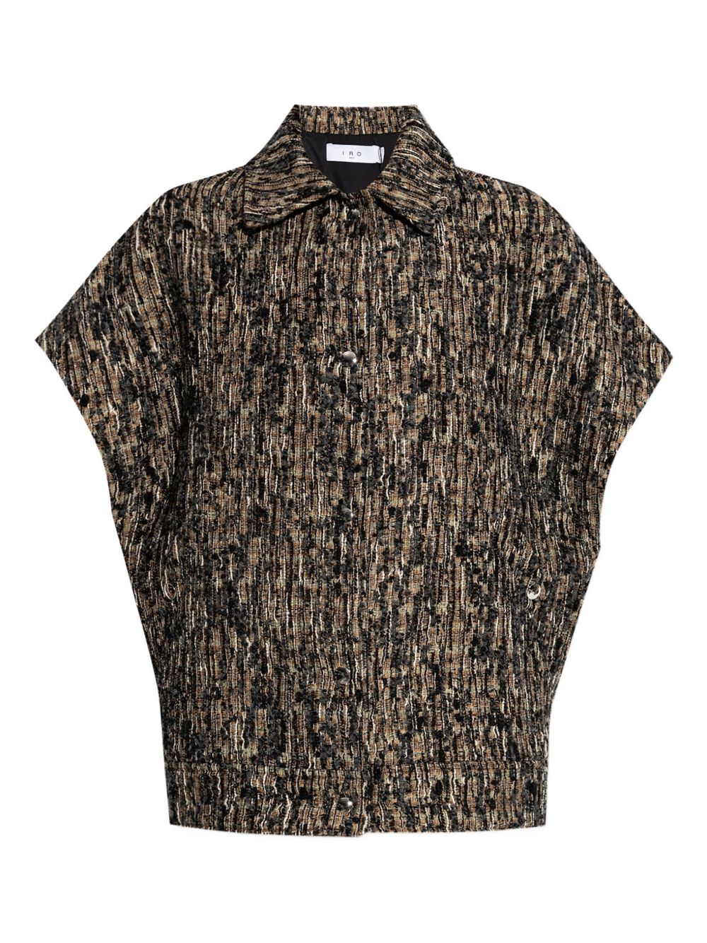 Caliopa tweed short-sleeved jacket - Multicolour