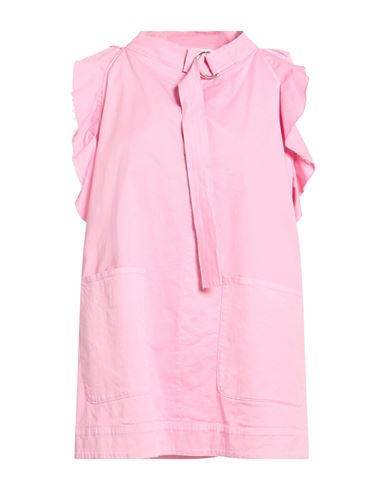 Woman Top Pink Size 8 Cotton, Elastane