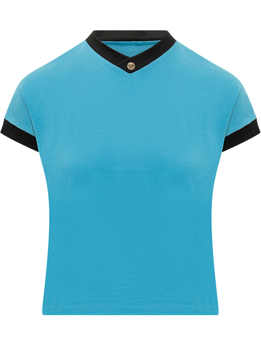 Blue V Neck T-Shirt