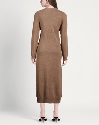 Chocolat Woman Midi dress Light brown Size XS Merino Wool, Cashmere