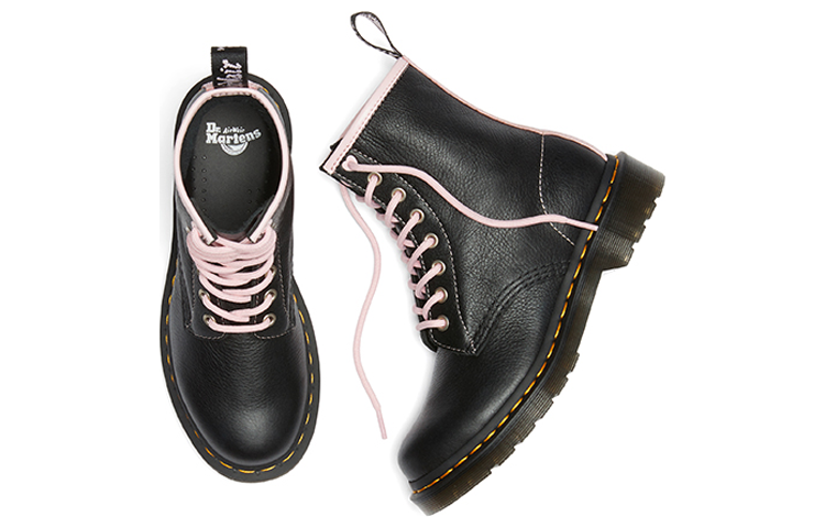 (WMNS) 1460 Contrast Leather Lace Up Boots 'Black Pink'