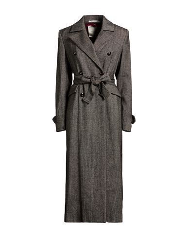 Woman Coat Black Size 4 Polyester, Wool, Polyamide
