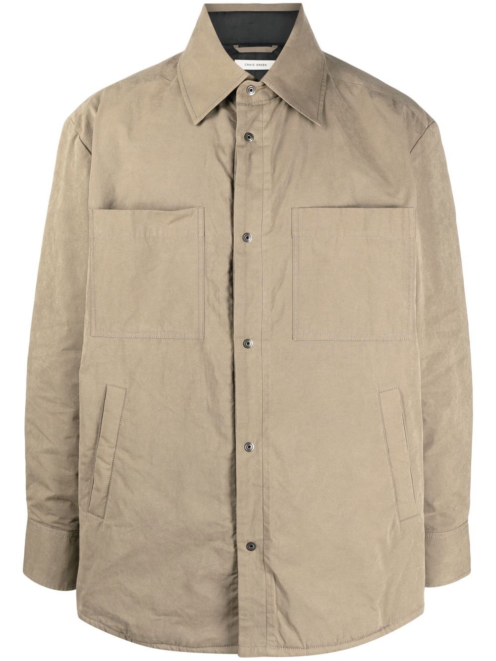 Long-sleeve shirt-jacket - Neutrals