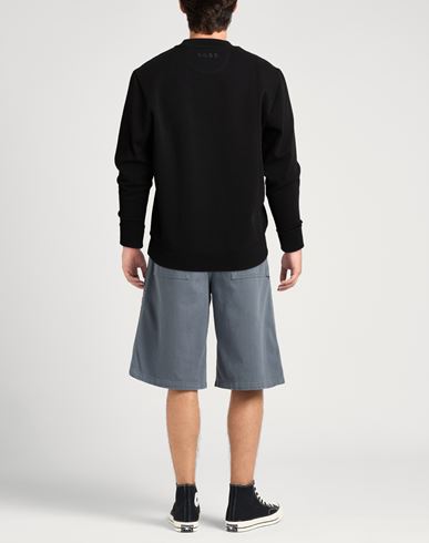 Man Sweatshirt Black Size XL Cotton, Polyester, Elastane