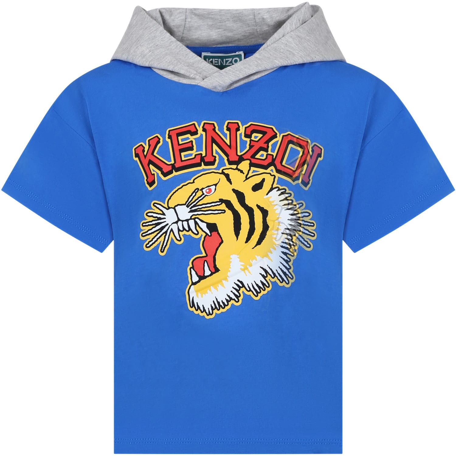 Logo-print cotton T-shirt - Blue