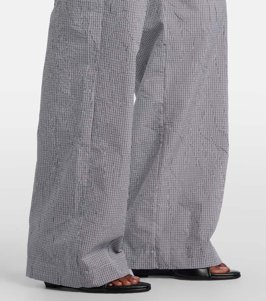 Róhe Checked cotton-blend pajama pants