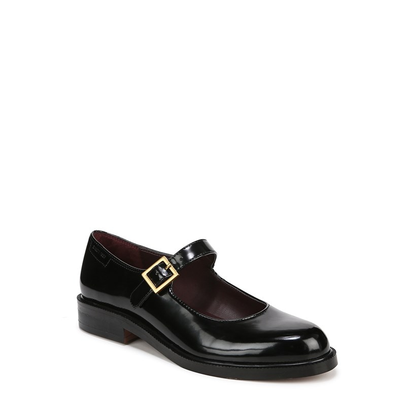 Women's Melfi Mary Jane Shoes (Black Faux Leather)