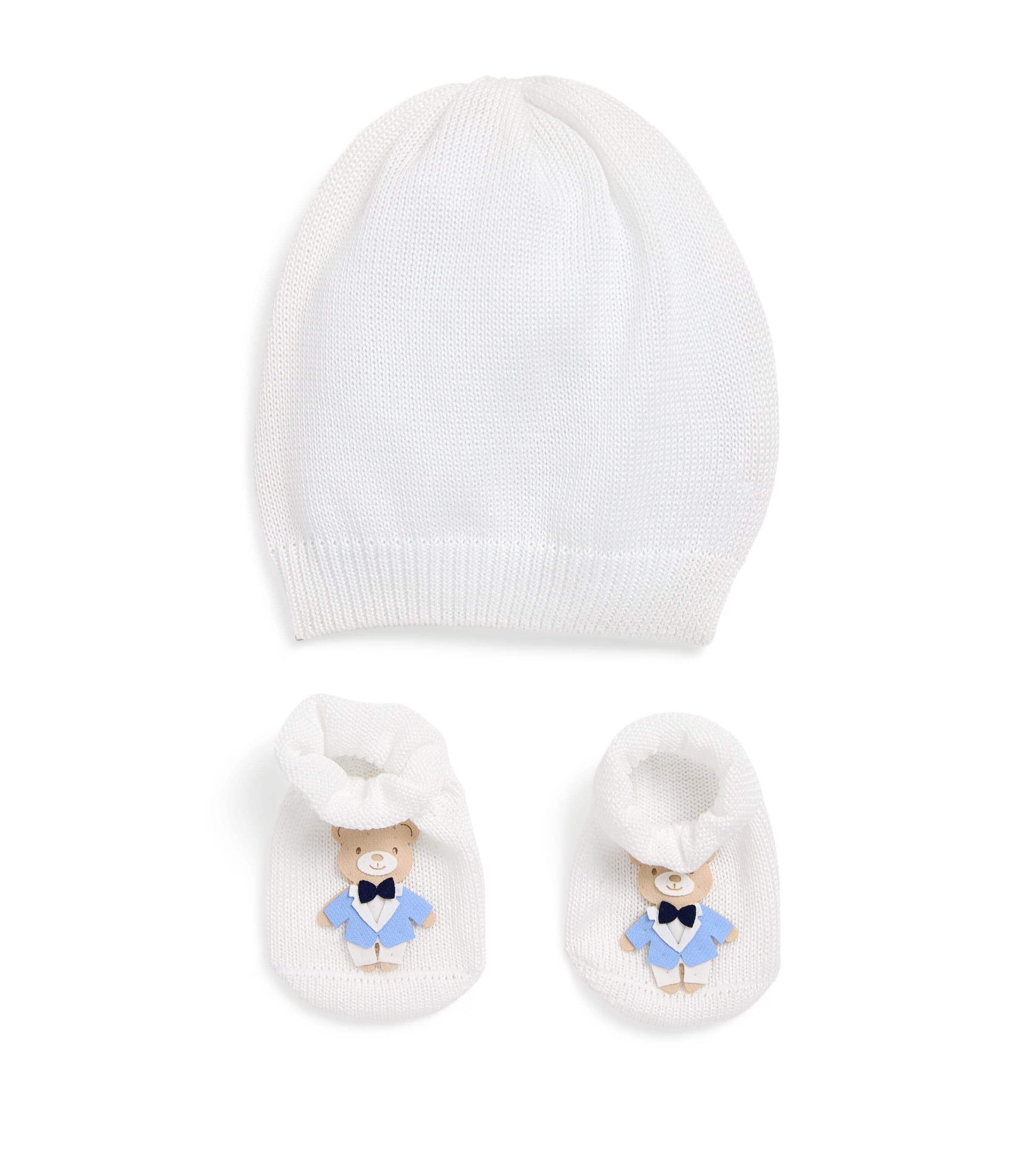 Teddy Bear Boots and Beanie Gift Set