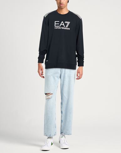 Man Sweatshirt Midnight blue Size 3XL Cotton, Polyester, Elastane