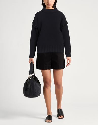 Max Mara Woman Turtleneck Midnight blue Size M Virgin Wool
